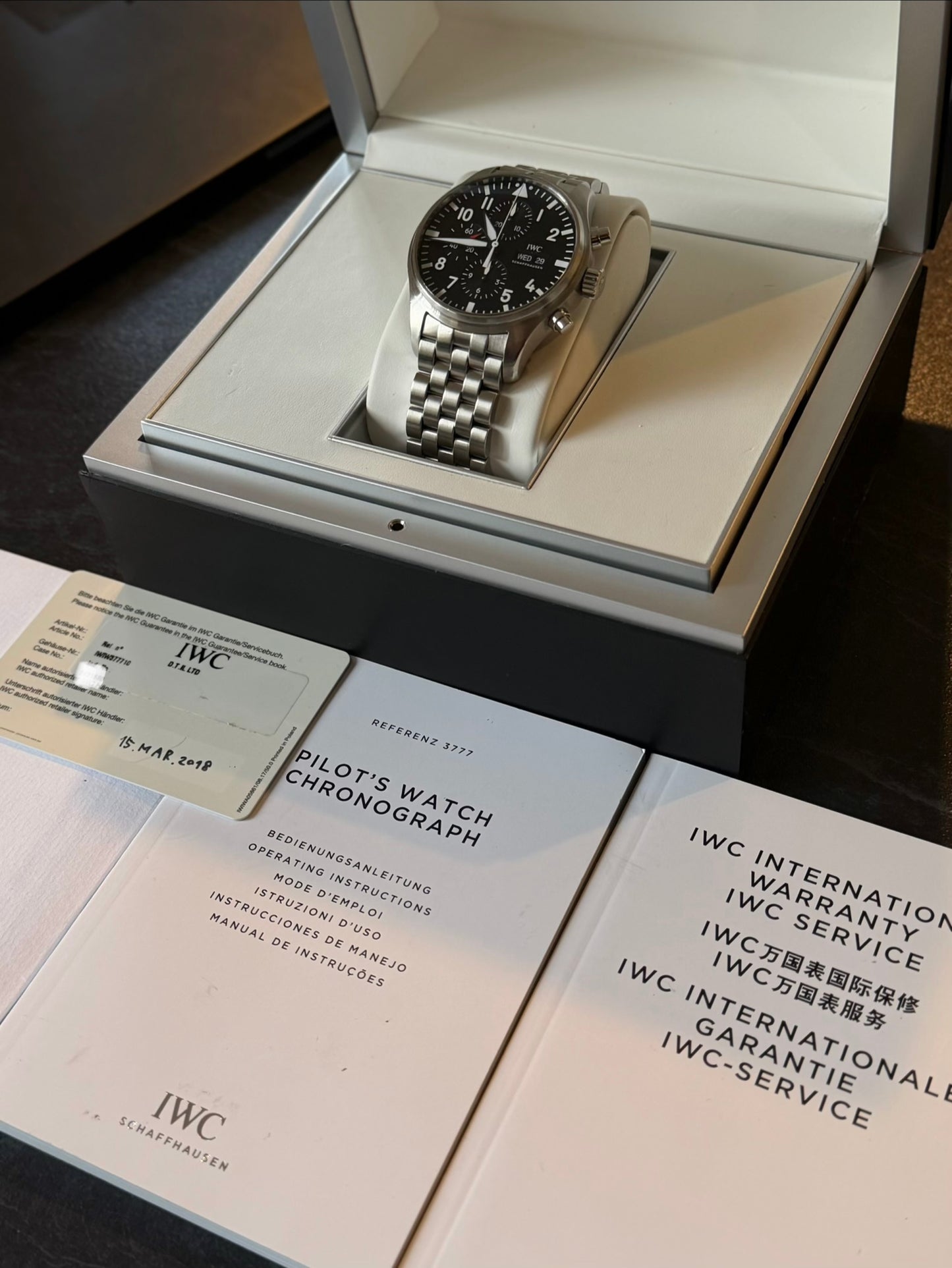 2018 IWC Pilot’s Watch Chronograph | IW377710 | Full Set