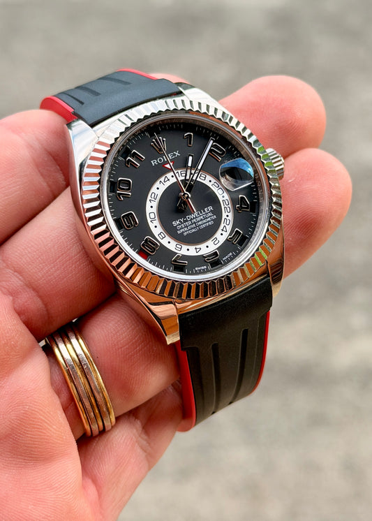 2014 Rolex Sky-dweller - 18k Gold -326139 - 2023 RSC - Rubber B Strap