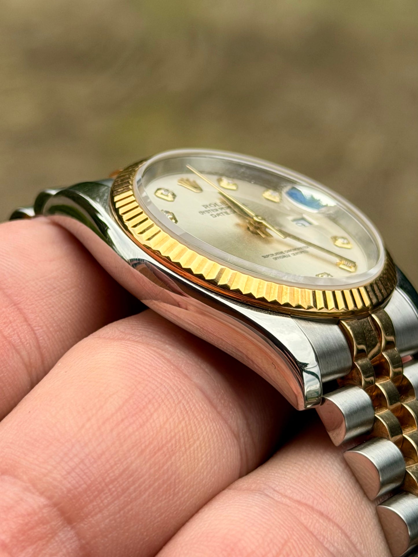 Rolex Datejust 36 | 116233 | Silver Diamond | Super Jubilee | Full Set