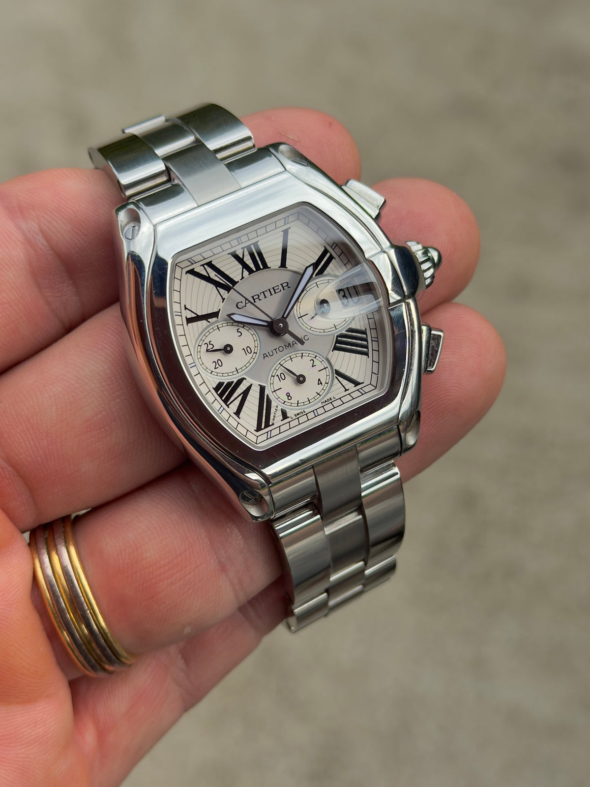 2014 Cartier Roadster Chronograph XL | W62019X6 | Watch, Box & Books