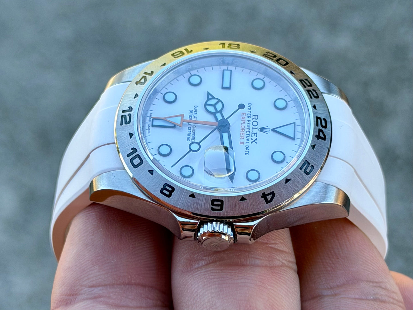 2017 Rolex Explorer Polar II - Full Set + White Rubber B
