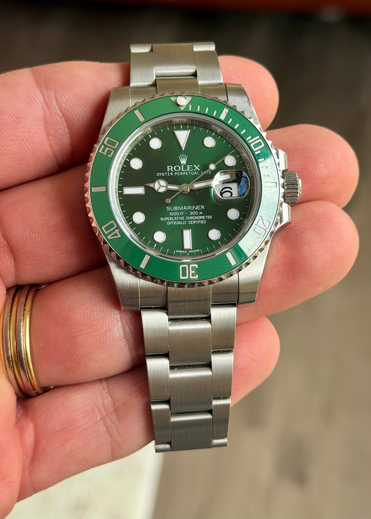 2012 Rolex Submariner 116610LV “Hulk” - Box and papers with white tag