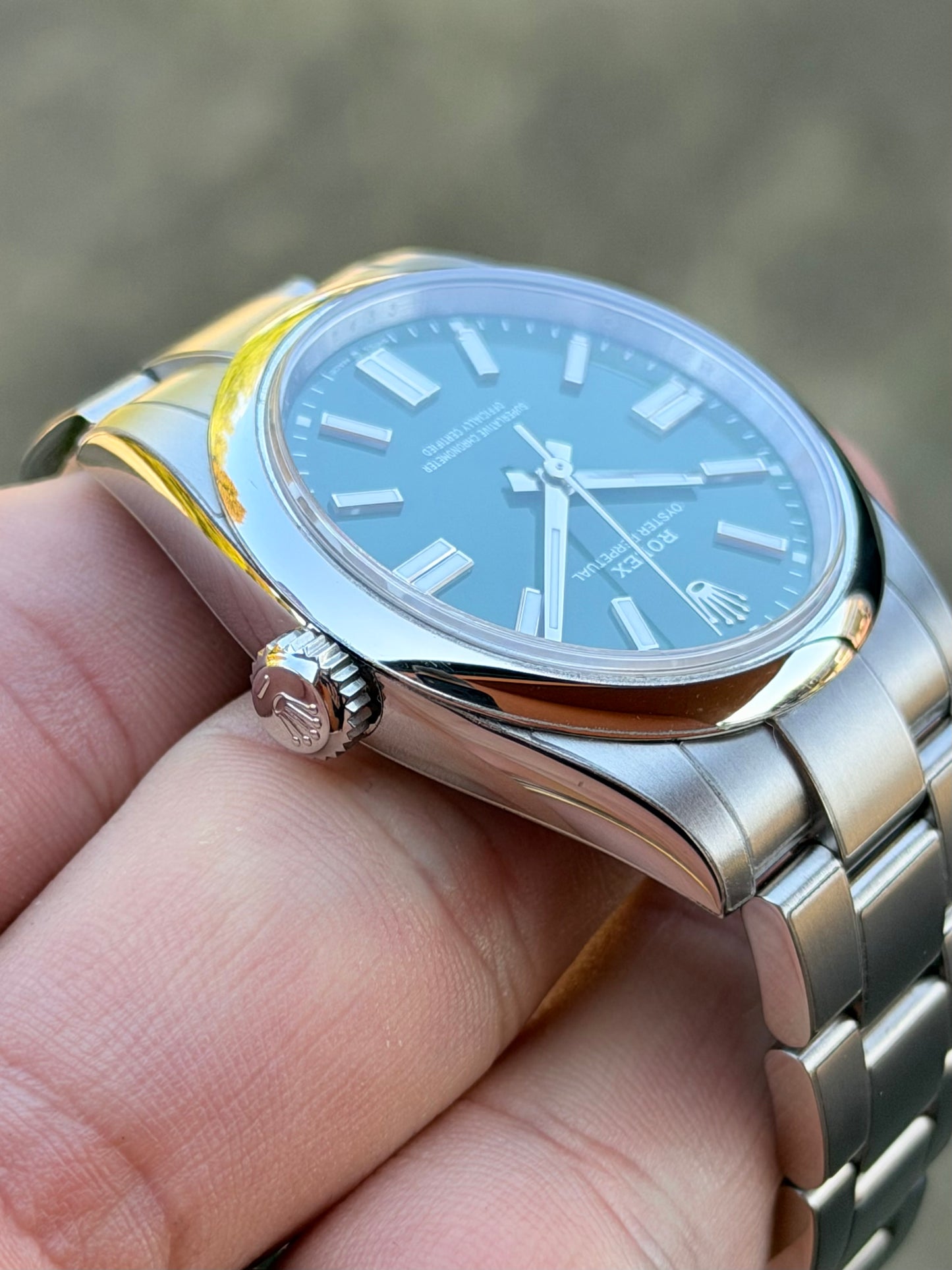2025 Rolex Oyster Perpetual 41 | 134300 | Green Dial | Full Set | Noble Stickers