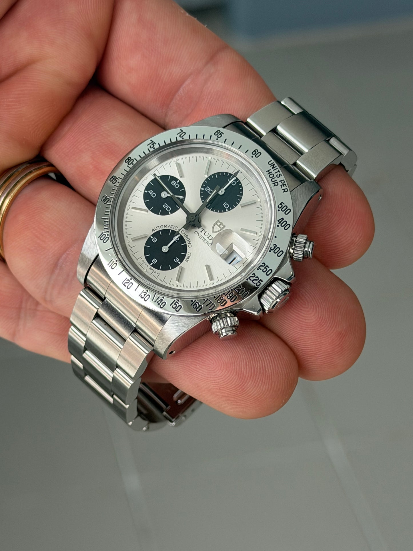1993 Tudor Big Block Chronograph 79180 | Silver Panda Dial | Full Set