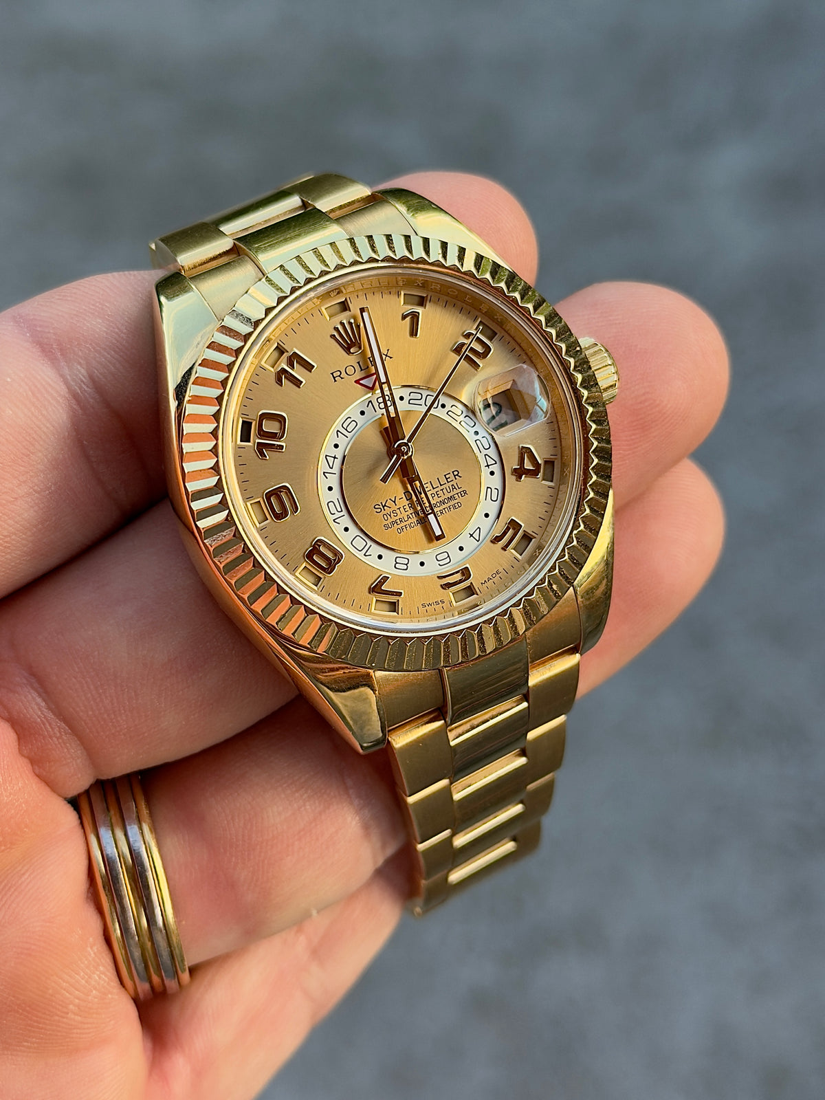 2016 Rolex Sky-Dweller | 326938 | 18K Yellow Gold | Full Set