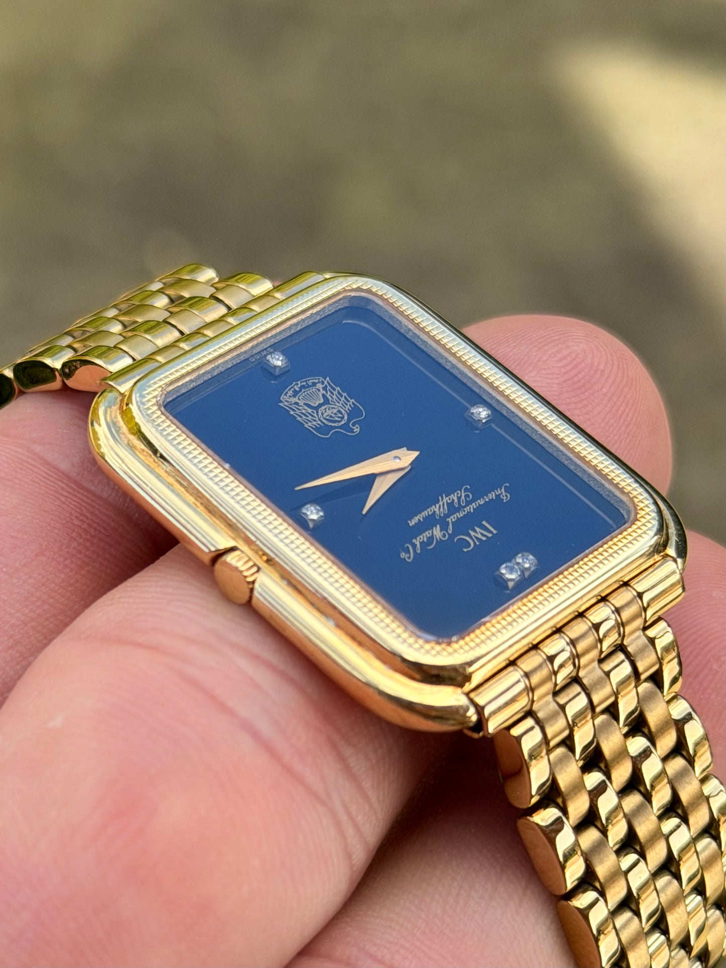 1981 IWC | Ref. 2080 | Onyx Diamond Dial | 18K Yellow Gold | UAE Dial | Fresh Service