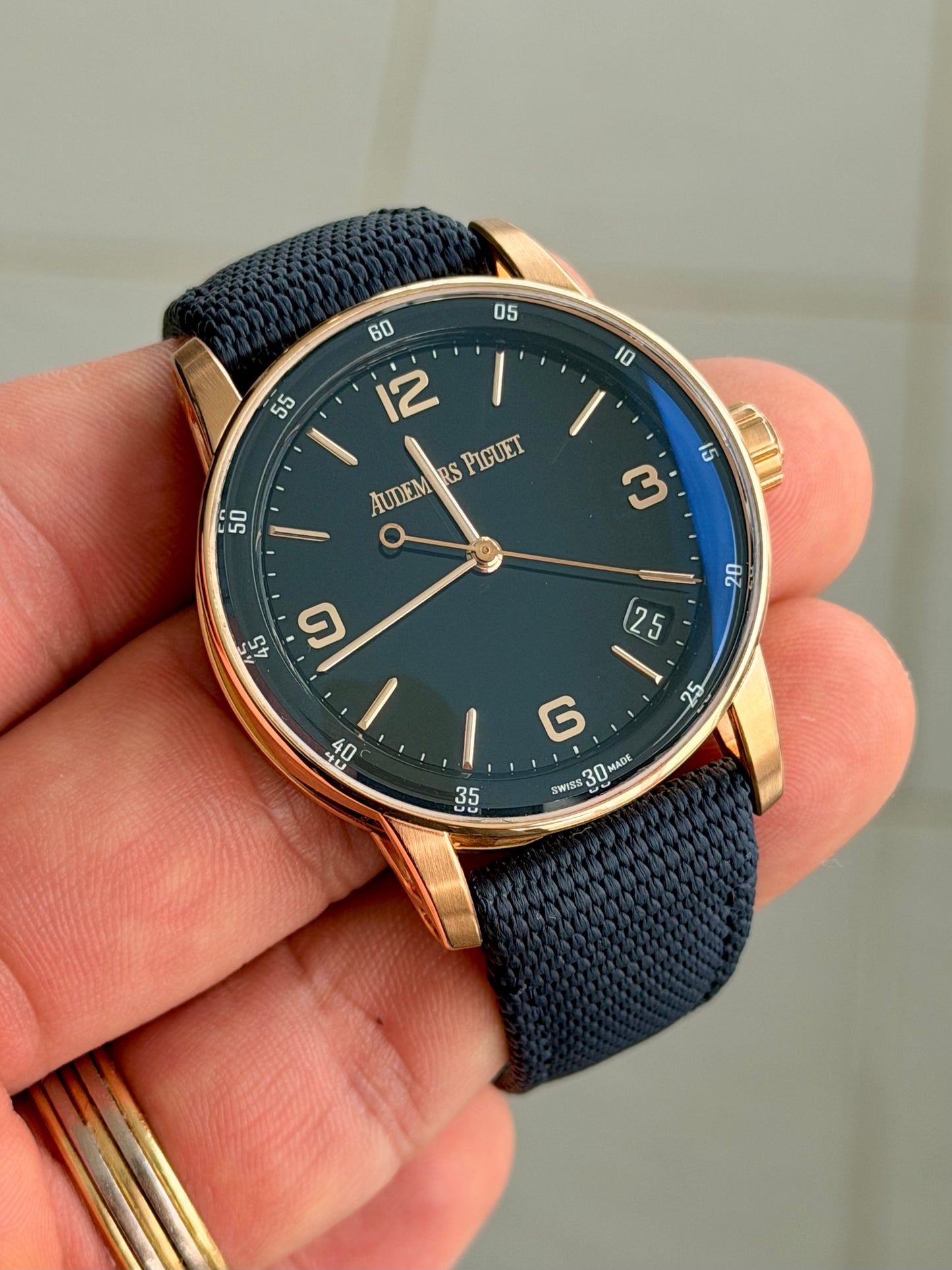 2023 Audemars Piguet Code 11.59 | 18k Rose Gold | Black Lacquered Dial | 15210OR.OO.A002CR.01