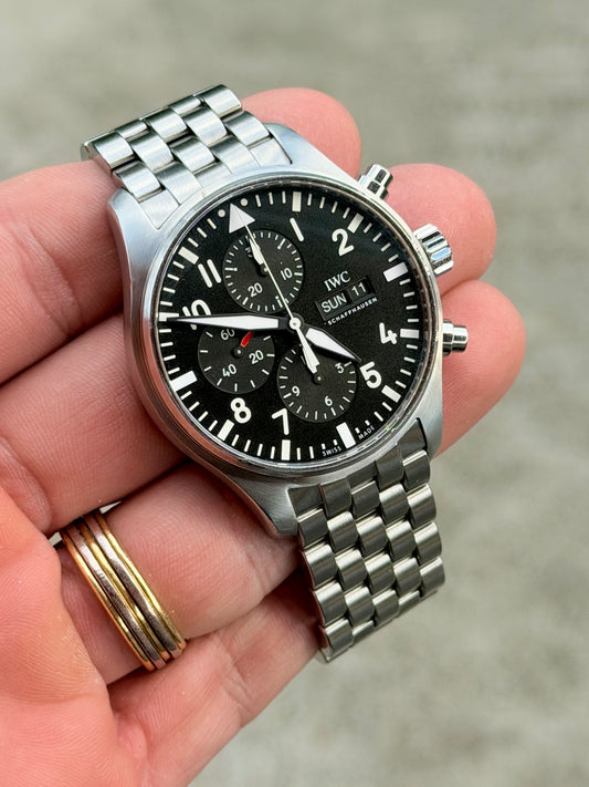 Circa 2019 IWC Pilot’s Watch Chronograph | IW377710 | Black Dial