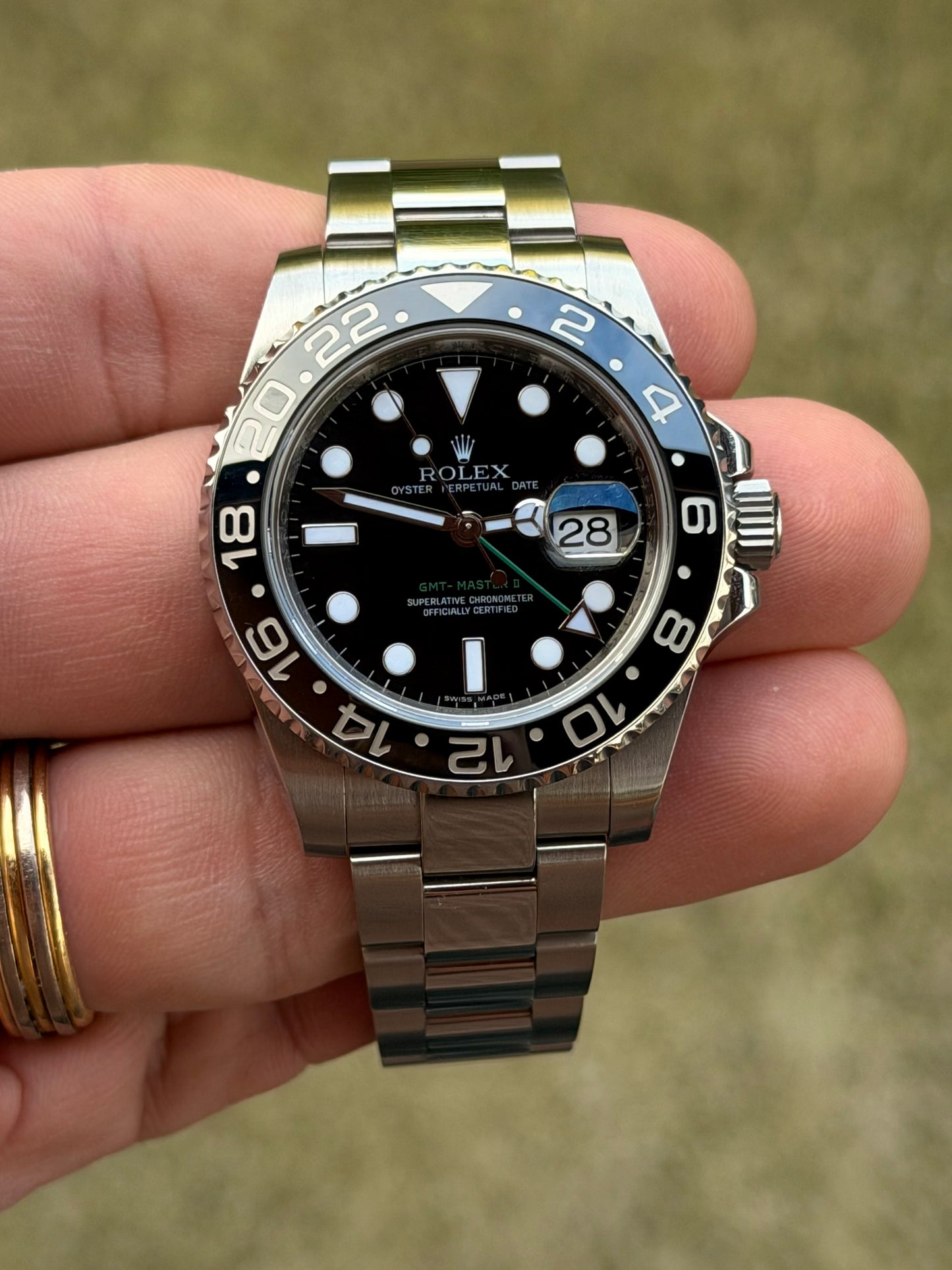 2010 Rolex GMT-Master II "Green Arrow" | 116710LN | Box & Papers