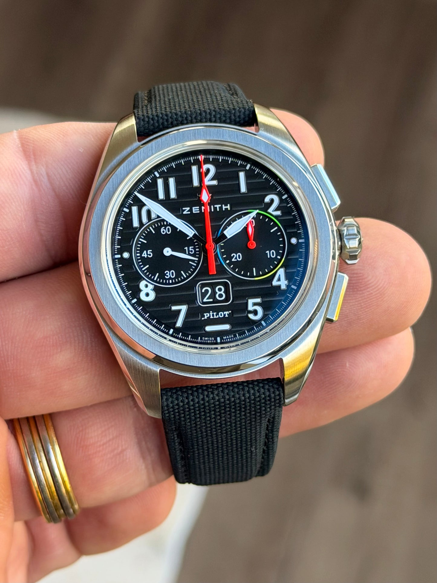 2026 Zenith Pilot Big Date Flyback “Rainbow” | Full Set like new