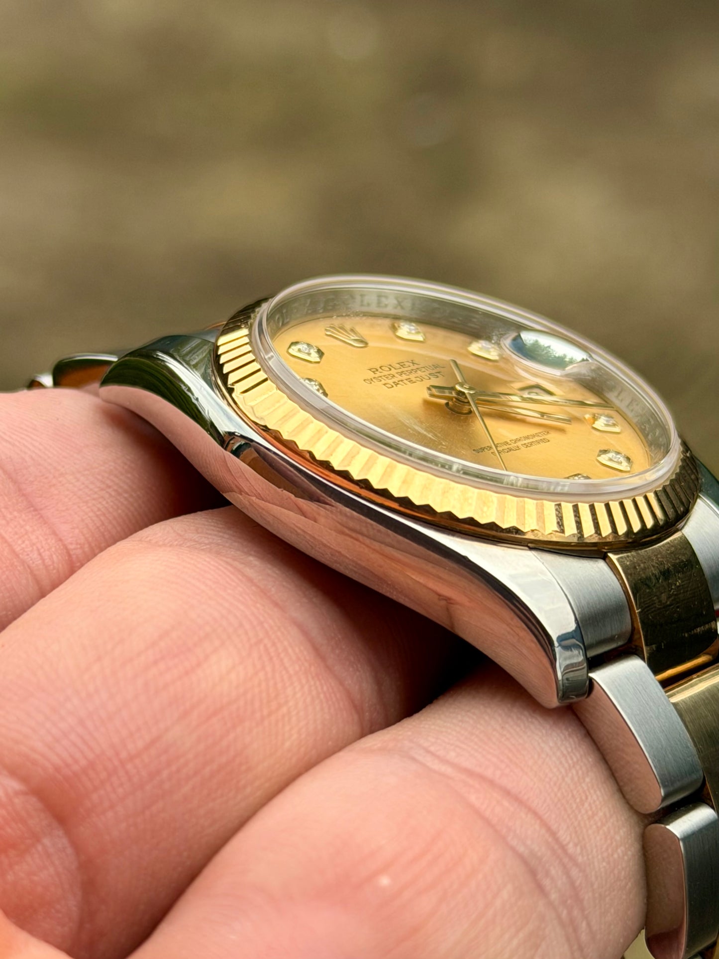 Rolex Datejust 36 | 116233 | Champagne Diamond | Oyster Bracelet