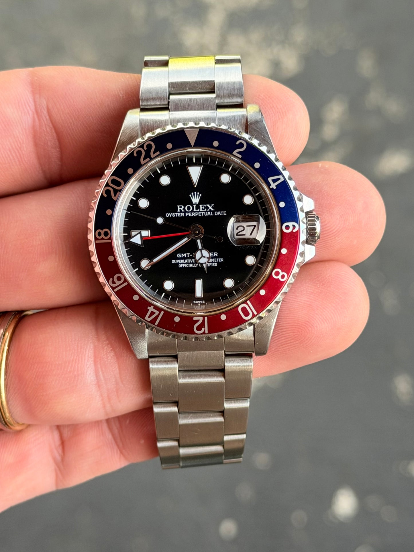 1998 Rolex GMT-Master  “Pepsi” Swiss only dial- Watch Only
