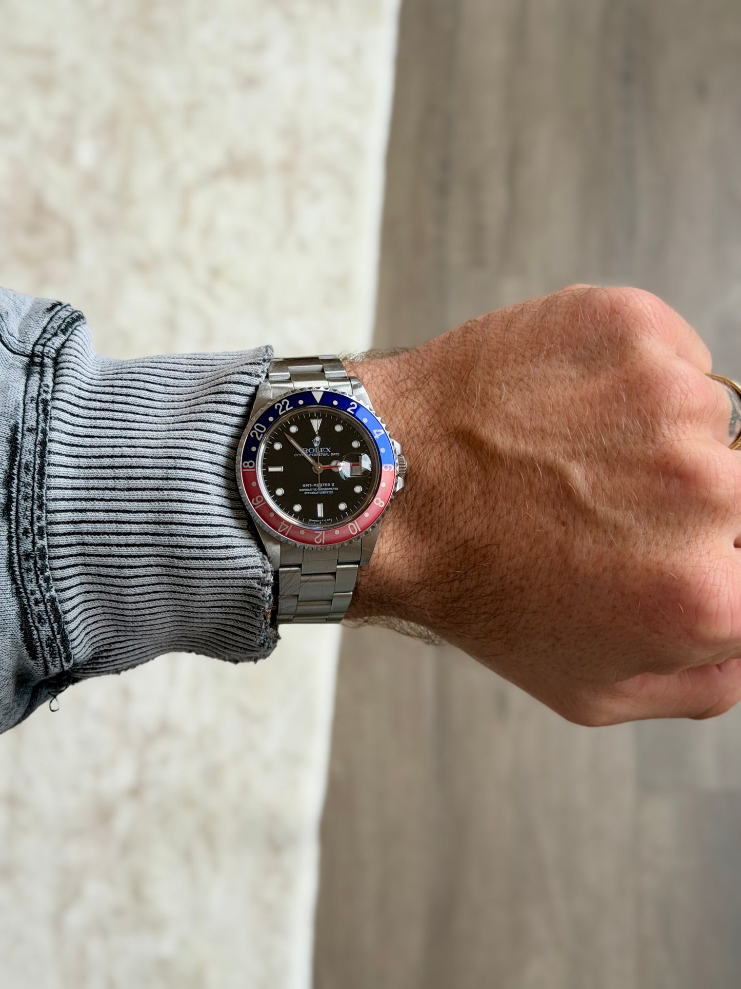 1998 Rolex GMT-Master II 16710 “Pepsi” | U Serial | Semi faded bezel & Potentially unpolished