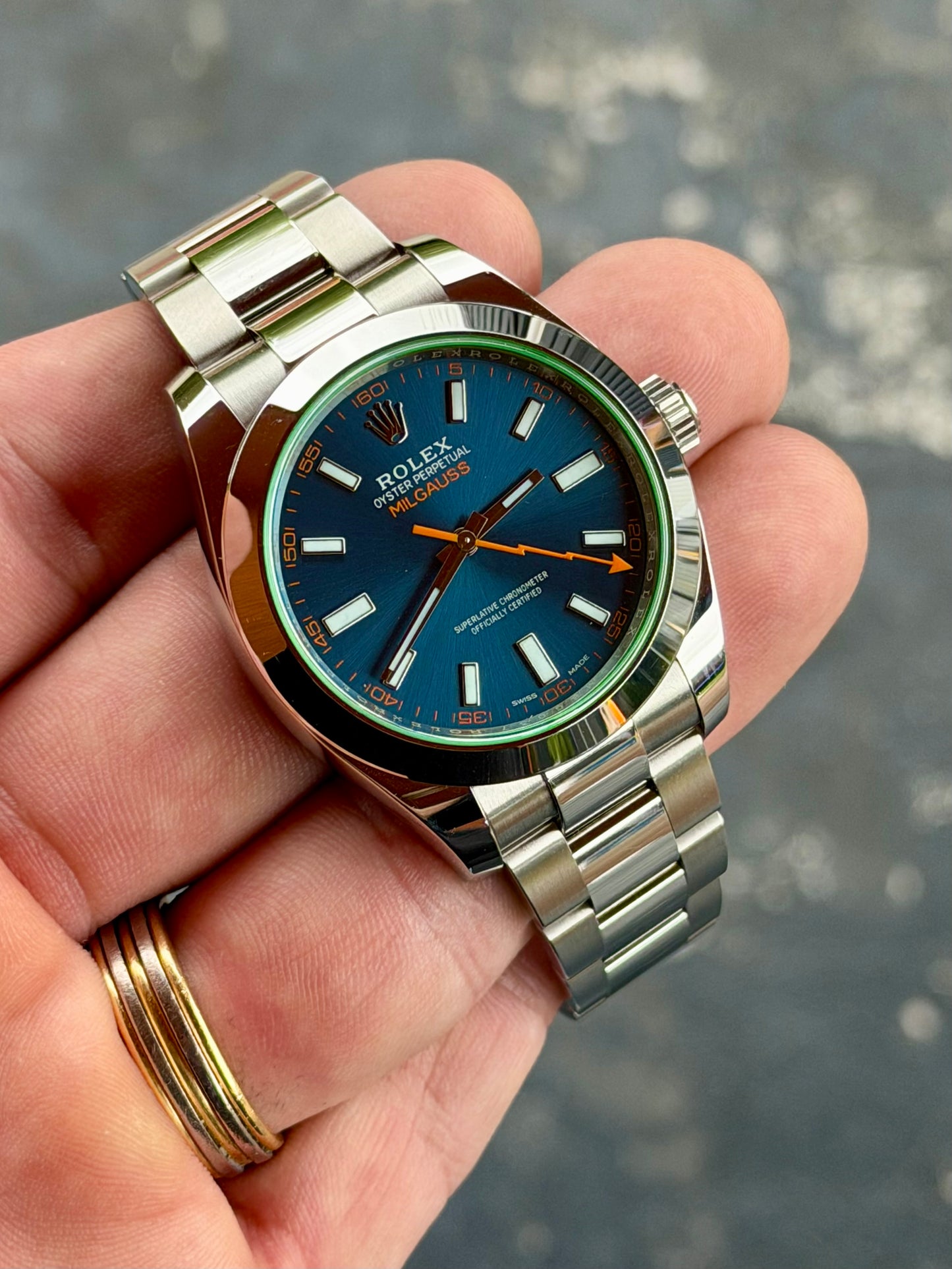 2021 Rolex Milgauss | Z-Blue 116400GV | Full set | local stock