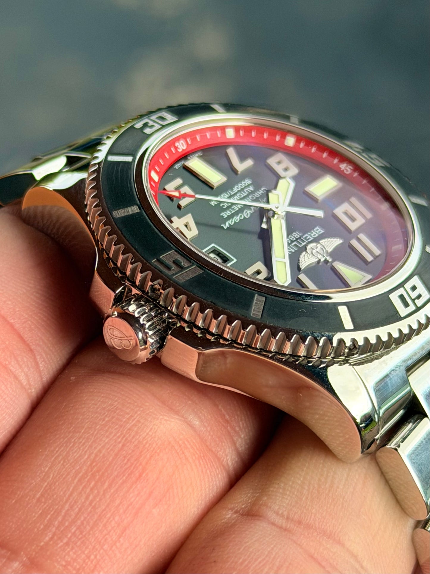 2011 Breitling Superocean Abyss Red | Full Set | A17364