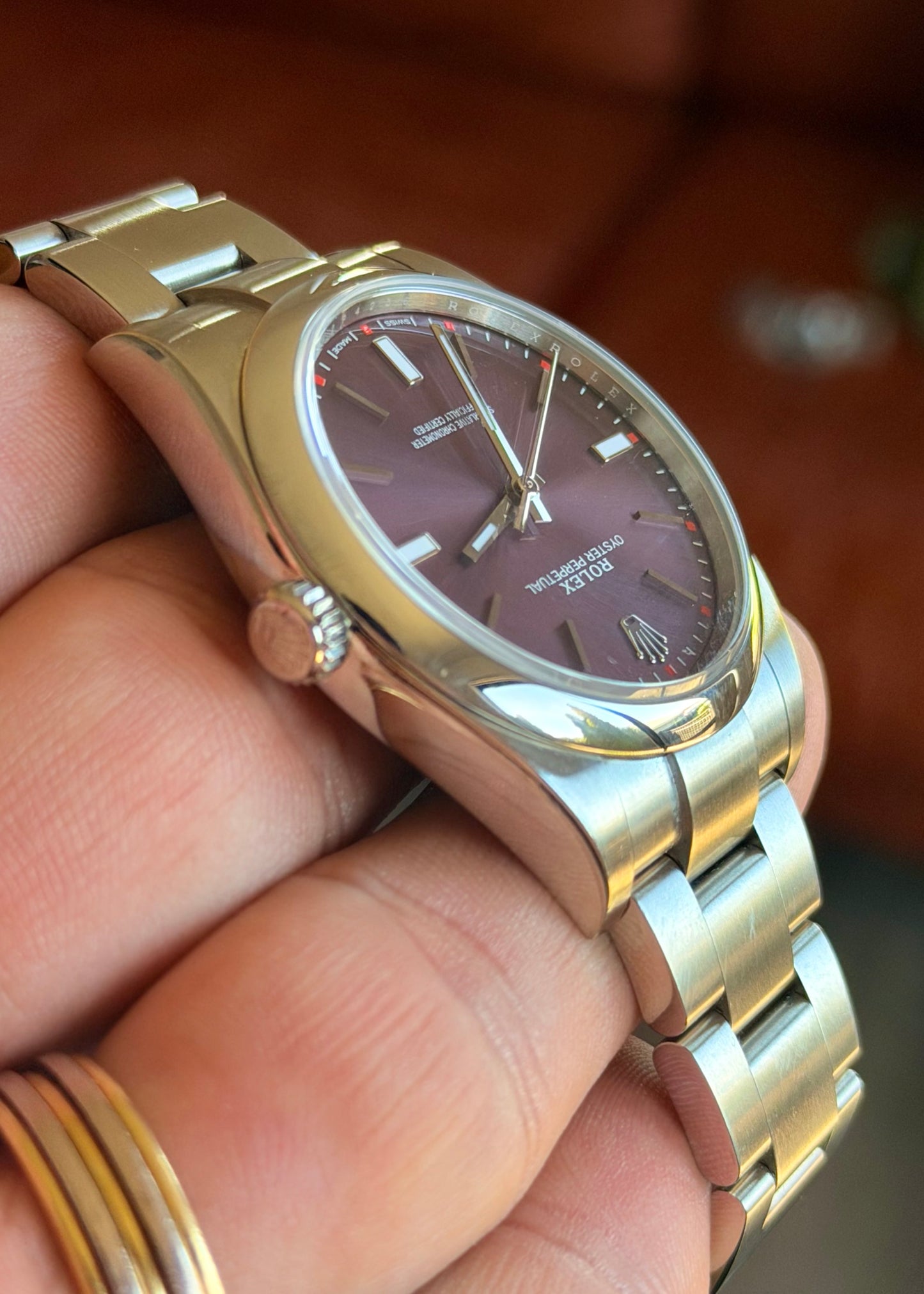2018 Rolex OP39 Grape 114300 - Box and Papers
