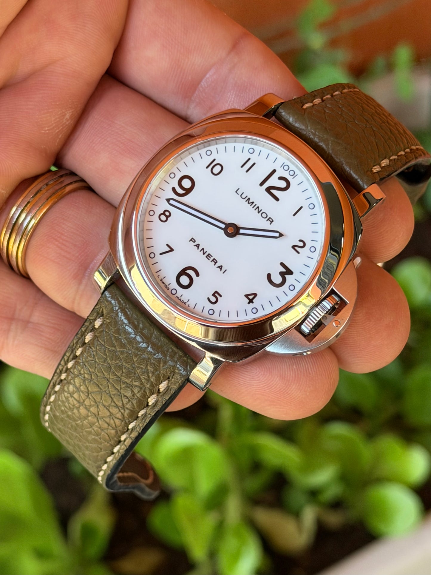 2010 Panerai Luminor Base | White Arabic Dial | Full Set | PAM00114