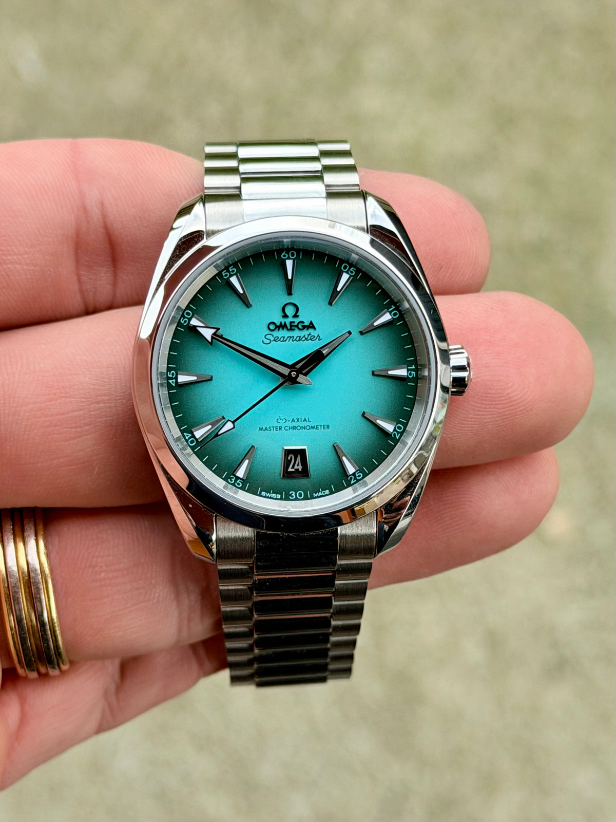 2026 Omega Seamaster Aqua Terra 38 | Turquoise Dial | Full Set