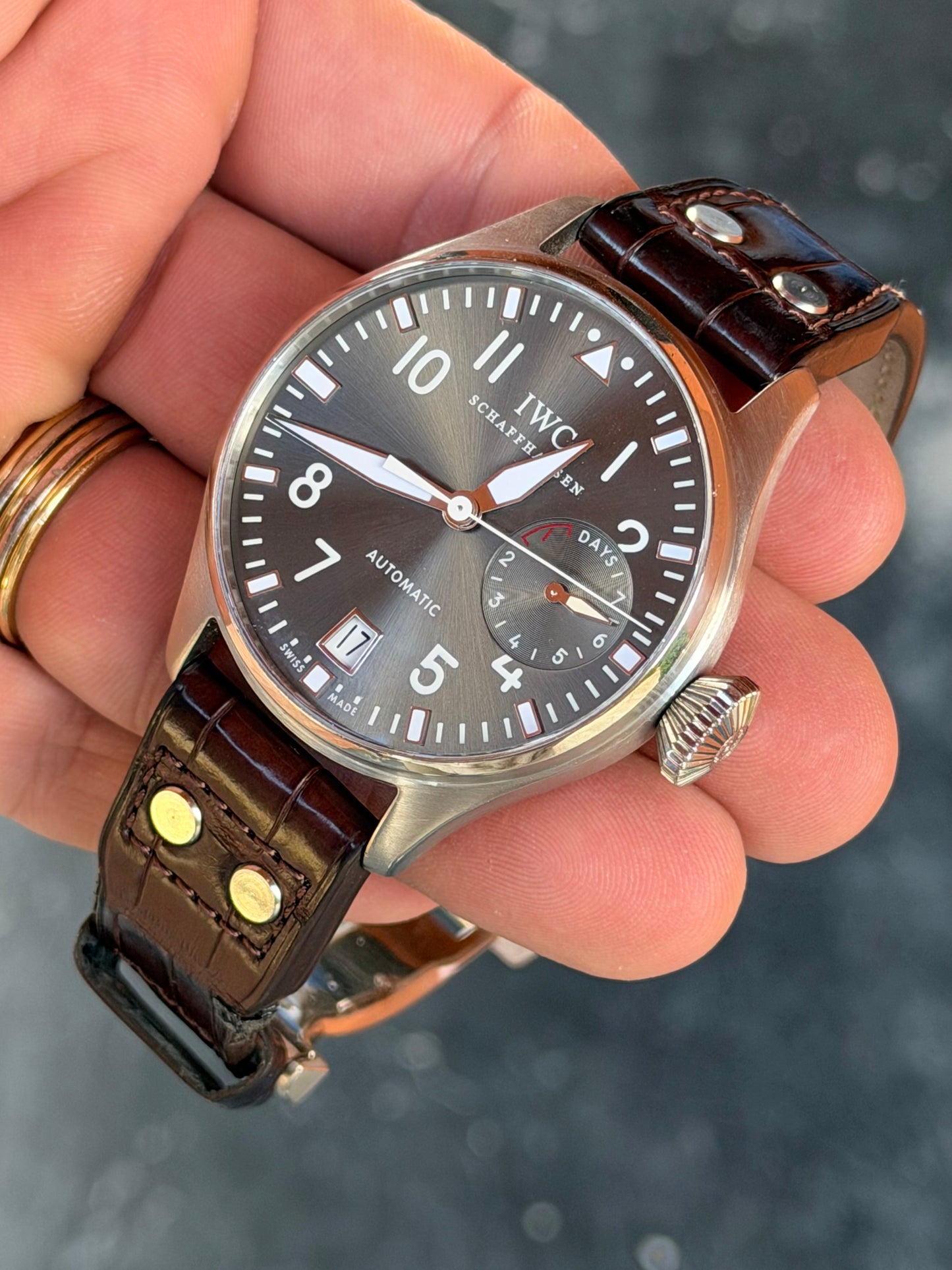 2011  IWC Big Pilot | 7-Day Power Reserve | 18k White Gold | Full Set | IW500202