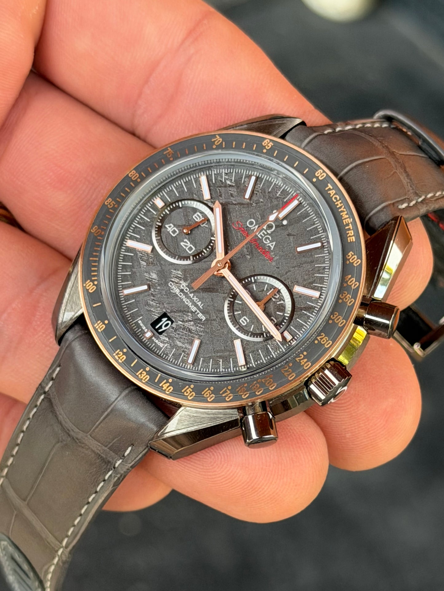 2020 Omega Speedmaster Grey Side of the Moon “Meteorite” | 44.25mm Grey Ceramic | Full Set | NOS