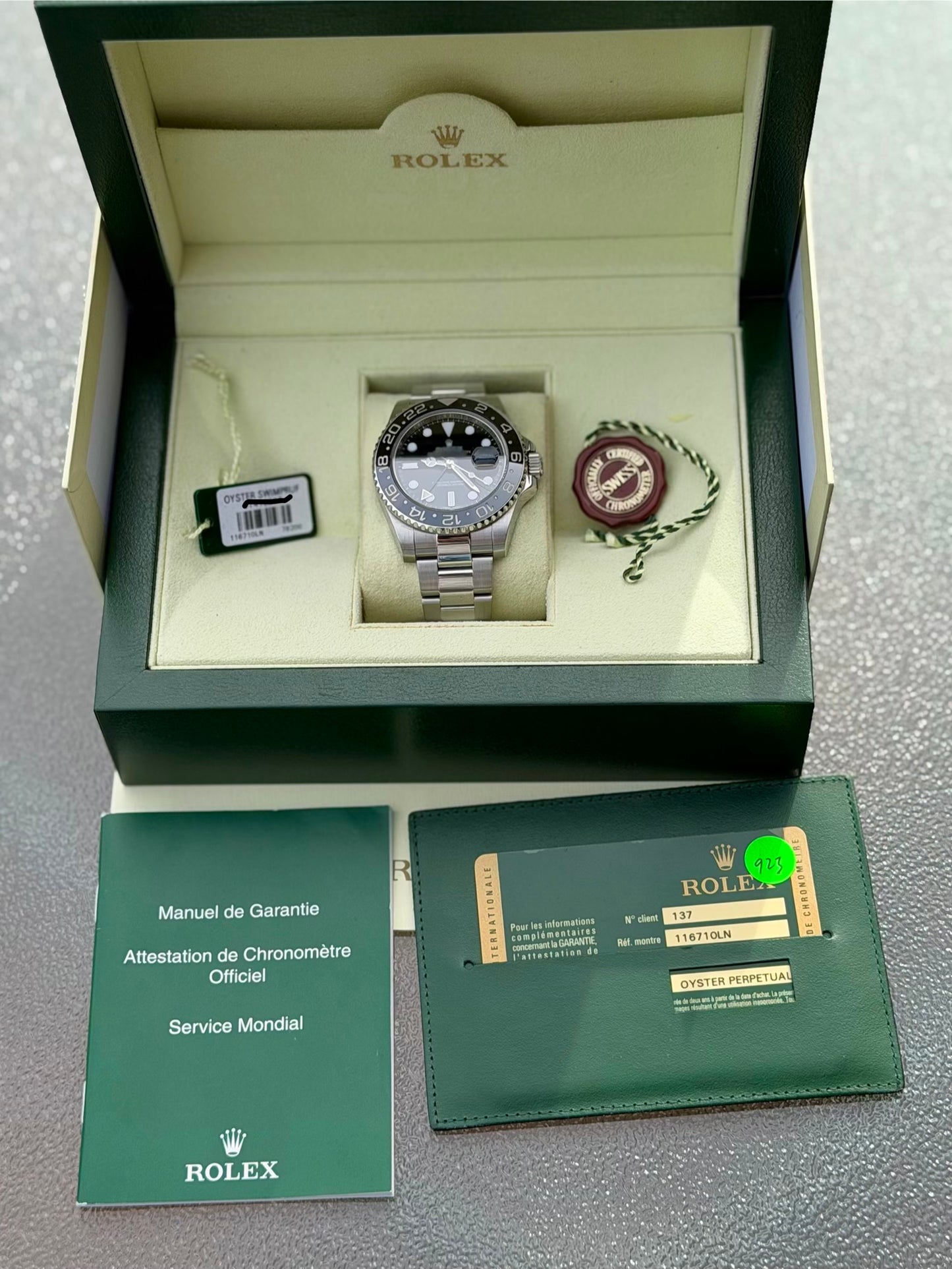2012 Rolex GMT-Master II | Black Ceramic Bezel | Full Set | 116710LN