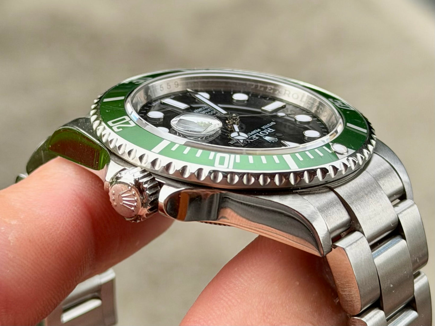 2010 Rolex Submariner 16610LV “Kermit” Full Set