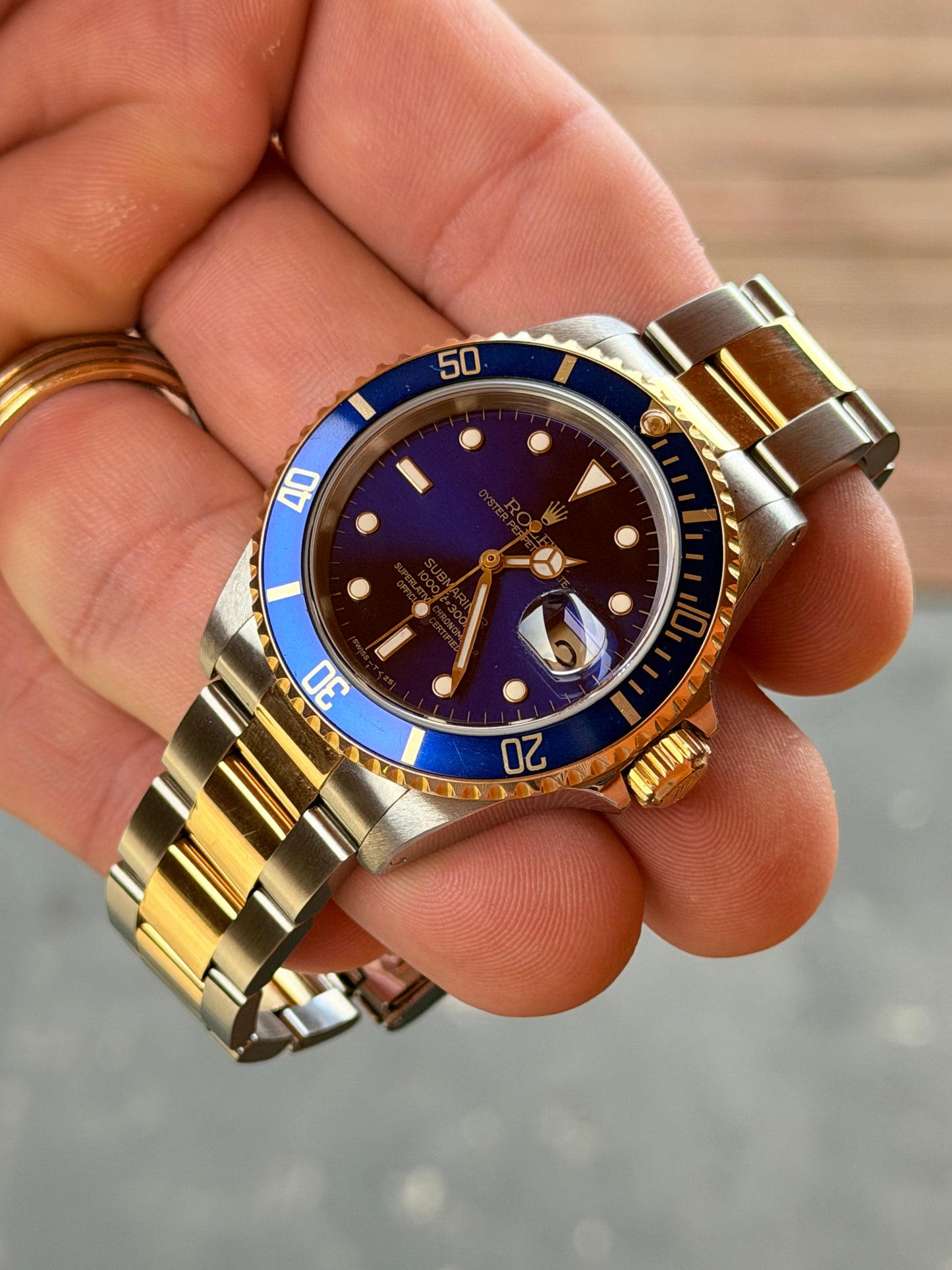 1991 Rolex Submariner Date 16613 “Bluesy” | Tropical Purple Dial | Steel & 18k Yellow Gold | Watch Only