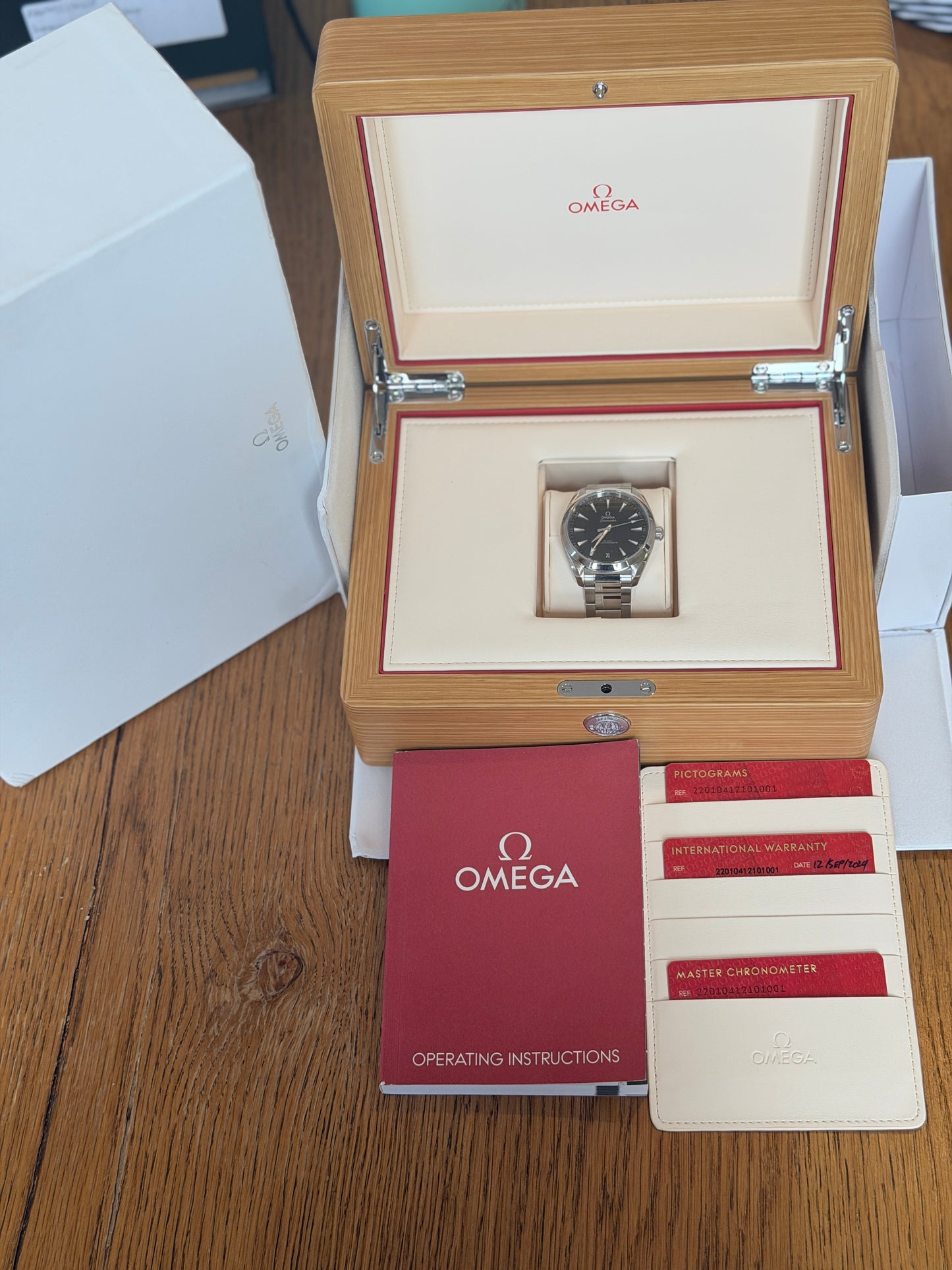 2024 Omega Aquaterra Black Dial - Full Set