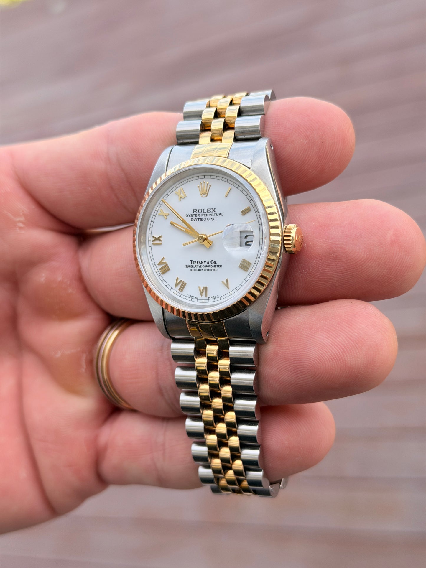 1991 Rolex Datejust 16233 “Tiffany &amp; Co” stamped dial