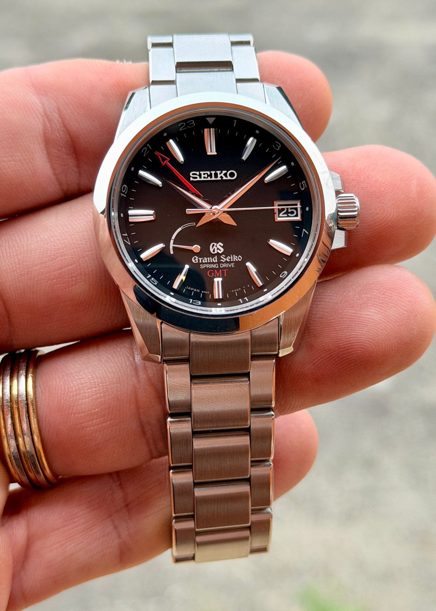 2017 Grand Seiko SBGE013 Spring Drive GMT - Full Set