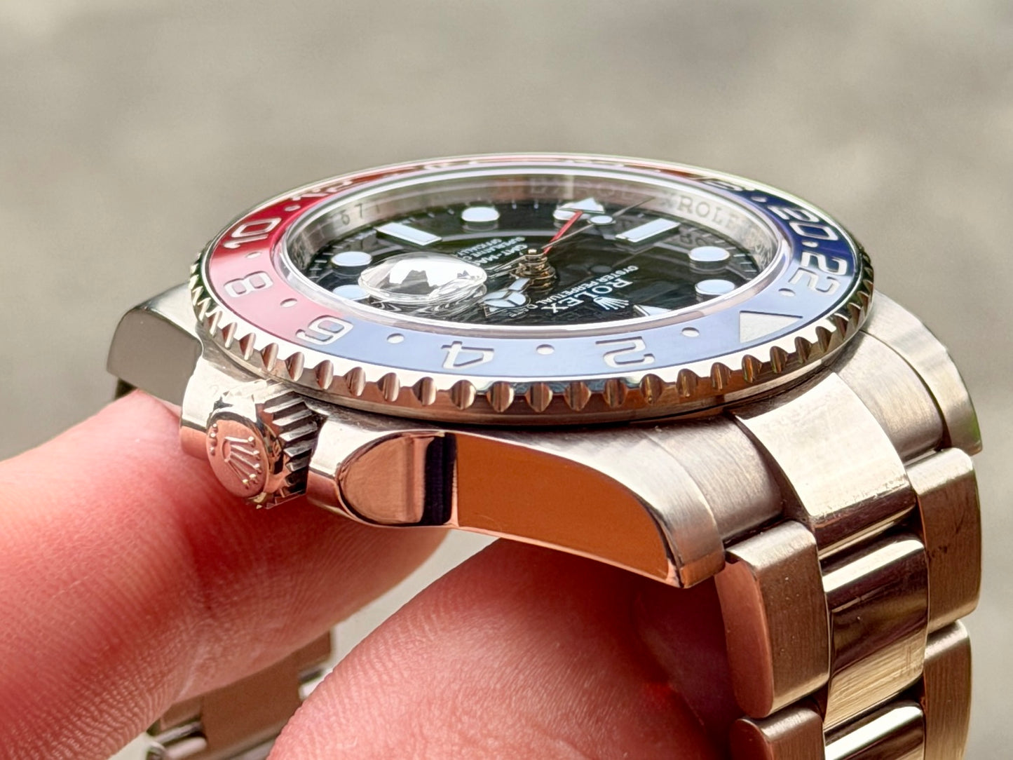 Rolex GMT-Master II 18k White GOLD 116719BLRO - Full Set